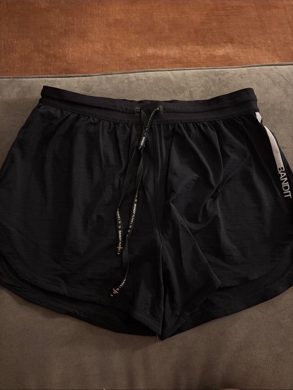 Bandit Women's Black Athletic Shorts with Side Trim and Drawstring